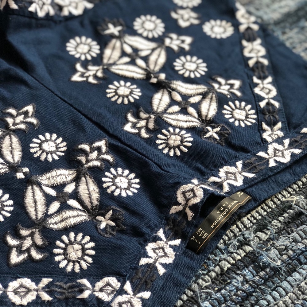 Zara Trafaluc Collection Shorts Embroidered